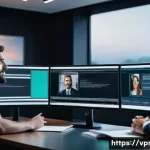 Home 20 영상제작과 관련된 법적 이슈 - A professional video production studio scene showing a diverse team of content creators discussing c...